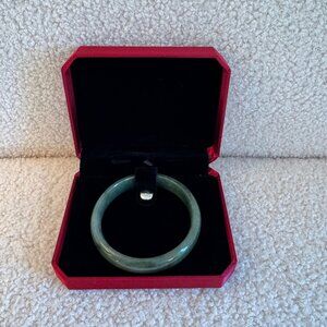Genuine Dark Green Jadeite Jade Bangle Bracelet